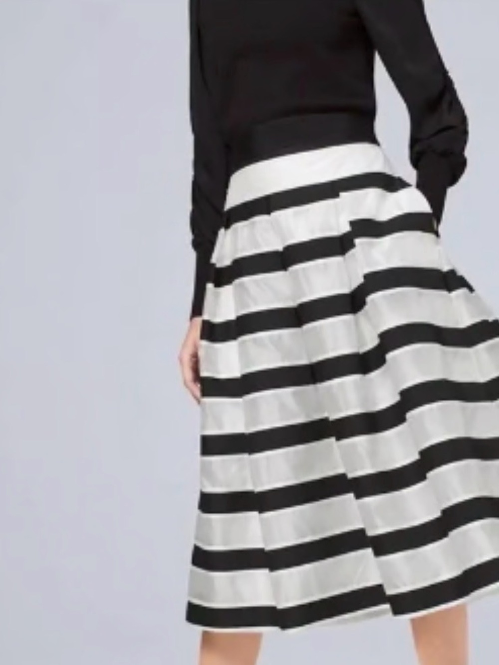 White House black market striped full skirt 4 - Picture 2 of 6